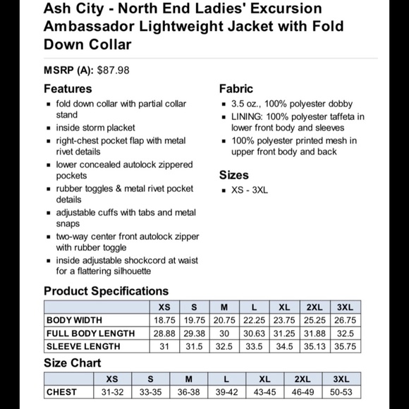 🌟 Ladies' Excursion Ambassador Lightweight Jacket-Navy - Picture 6 of 6